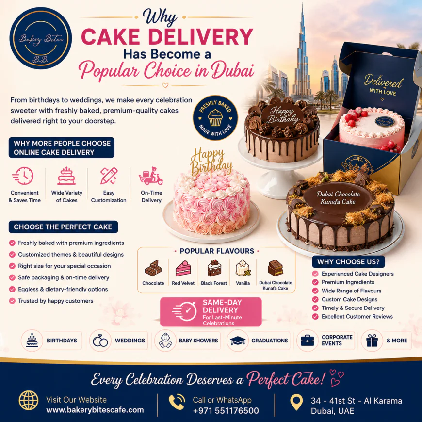Why Cake Delivery Has Become a Popular Choice in Dubai
