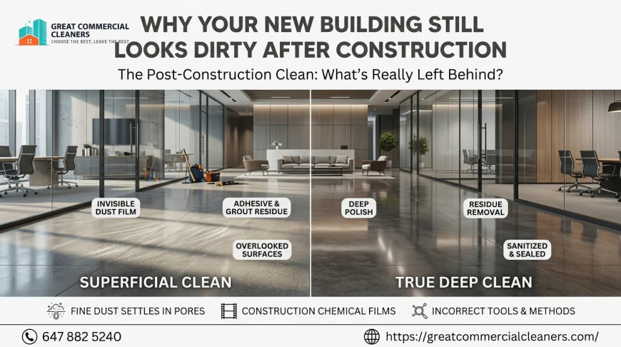 Why Your New Building Still Looks Dirty After Construction