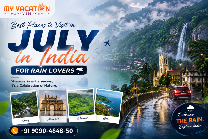 Best Places to Visit in July in India for Rain Lovers