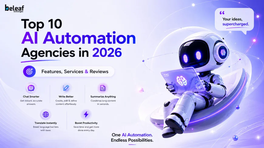 Top 10 AI Automation Agencies in 2026: Features, Services & Reviews