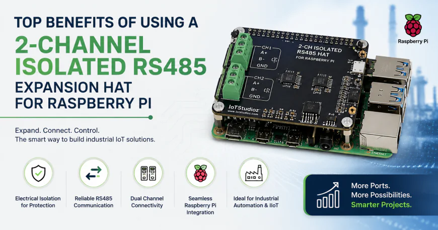 Top Benefits of Using a 2-Channel Isolated RS485 Expansion HAT for Raspberry Pi