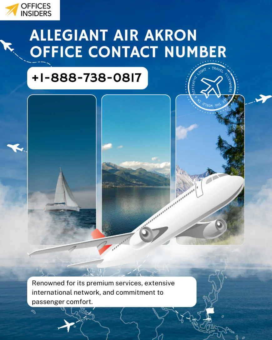Allegiant Air Akron Office Contact Number +1-888-738-0817