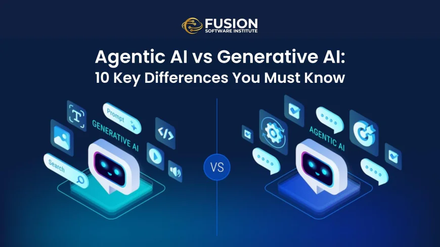 Agentic AI vs Generative AI: 10 Key Differences You Must Know
