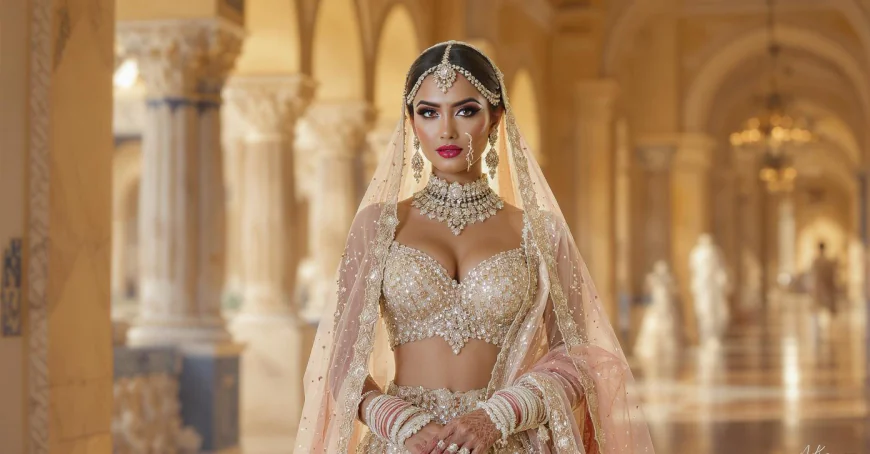 Seema Gujral Bridal Lehenga Silk Threads Luxury Bride Style