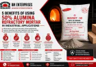 5 Benefits of Using 50% Alumina Refractory Mortar in Industrial Applications