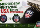 Embroidery Digitizing in USA Fixes Failing Stitch Files