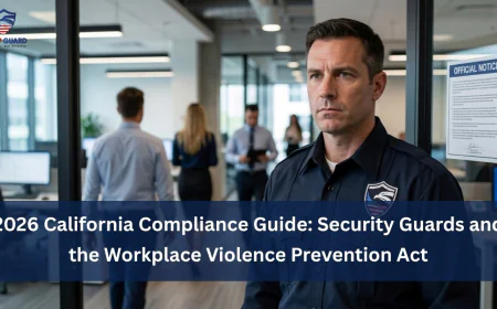 2026 California Compliance Guide: Security Guards and the Workplace Violence Prevention Act
