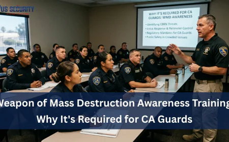 Weapon of Mass Destruction Awareness Training: Why It's Required for CA Guards