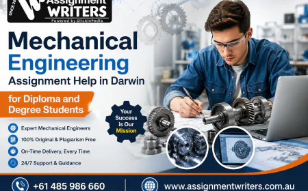 Mechanical Engineering Assignment Help in Darwin for Diploma and Degree Students
