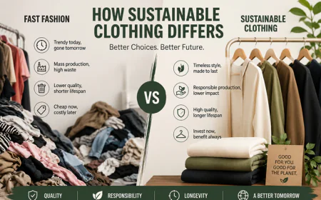 How Sustainable Clothing Differs from Fast Fashion
