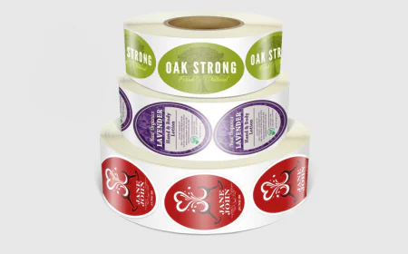 Custom Oval Roll Labels for Products and Everyday Packaging