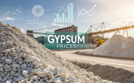 Gypsum Prices Index Analysis with Quarterly Trend and Forecast Prices Chart