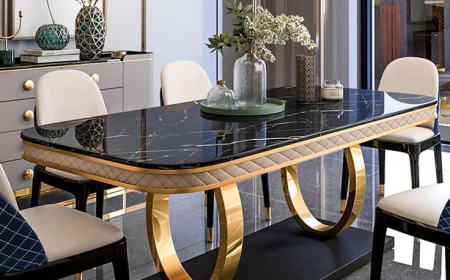 PVD Dining Table for Luxury and Modern Dining Spaces