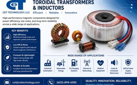 Toroidal Transformers and Inductors: Essential Components for Efficient Power Electronics
