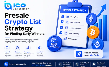 Presale crypto list Strategy for Finding Early Winners
