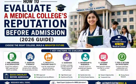 How to Evaluate a Medical College's Reputation Before Admission (2026 Guide)