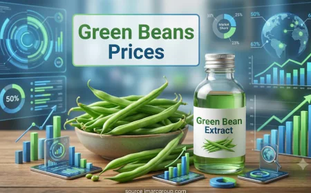 Green Beans Prices Index Analysis with Quarterly Trend and Forecast Prices Chart