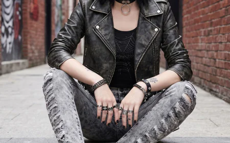 Grey Ripped Skinny Jeans for Women: The Ultimate Gothic Streetwear Staple