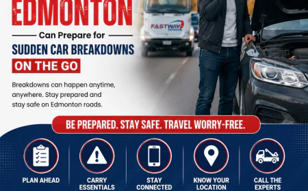 How Travellers in Edmonton Can Prepare for Sudden Car Breakdowns on the Go