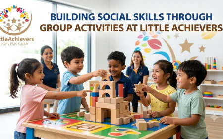 Building Social Skills Through Group Activities at Little Achievers