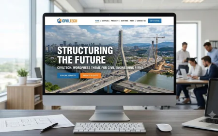 Responsive Construction Company WordPress Themes for Building Contractors