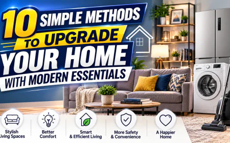 10 Simple Methods to Upgrade Your Home with Modern Essentials