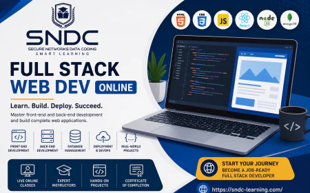 Full Stack Web Dev Online – Build Job-Ready Development Skills with SNDC Learning