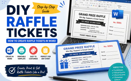 DIY Raffle Tickets: How to Create Raffle Tickets in Word (2026 Guide)