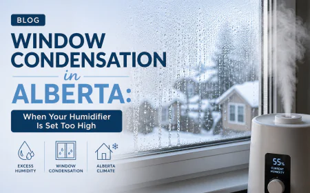 Window Condensation in Alberta: When Your Humidifier Is Set Too High
