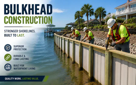 How Modern Bulkhead Construction Helps Preserve Waterfront Land and Improve Property Safety