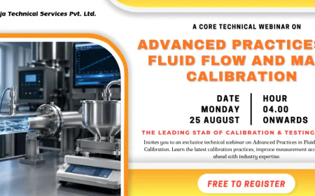 A Core Technical Webinar on Advanced Practices in Fluid Flow and Mass Calibration