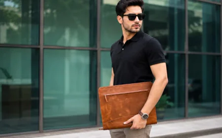 Leather File Folder for Office, Meetings, and Business Travel