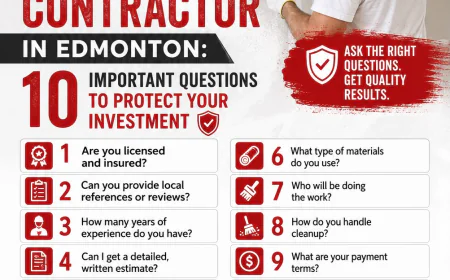 Before You Hire a Drywall Contractor in Edmonton: 10 Important Questions to Protect Your Investment