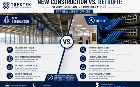 New Construction vs. Retrofit: Structured Cabling Considerations for New Jersey Offices