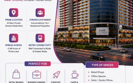 How Gaur City Center Noida Extension Benefits from Infrastructure Growth