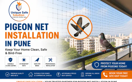 Best Pigeon Net Installation in Pune | Bird Net Services | Unique Safe Solution