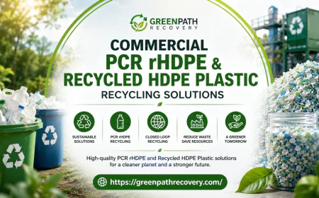 Commercial PCR rHDPE & Recycled HDPE Plastic Recycling Solutions