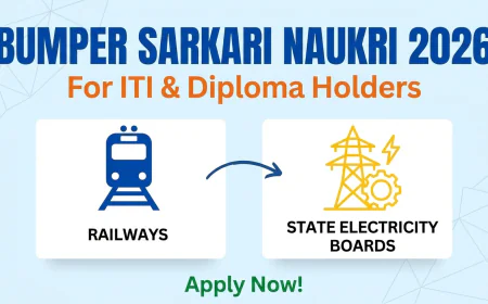 Bumper Sarkari Naukri 2026 for ITI and Diploma holders in Railways and State Electricity Boards