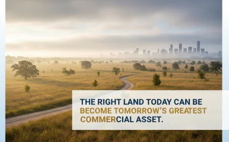 The Right Land Today Can Become Tomorrow's Greatest Commercial Asset
