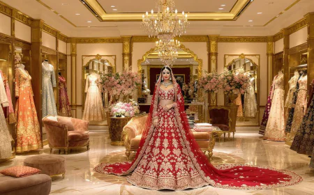 Designer Seema Gujral Bridal Lehenga Silk Threads