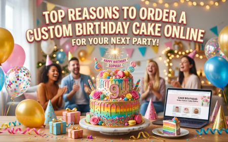 Top Reasons to Order a Custom Birthday Cake Online for Your Next Party