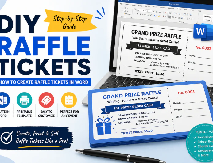 DIY Raffle Tickets: How to Create Raffle Tickets in Word (2026 Guide)