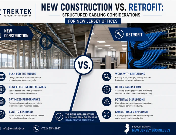 New Construction vs. Retrofit: Structured Cabling Considerations for New Jersey Offices