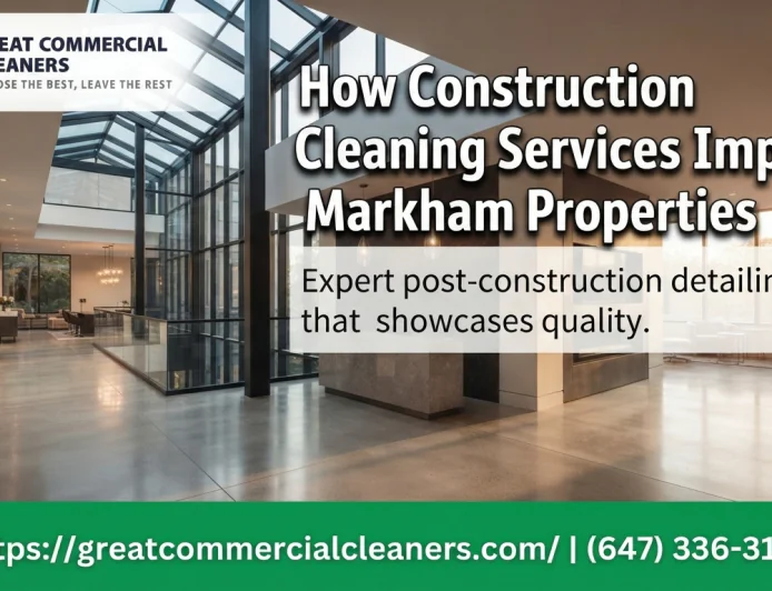 How Construction Cleaning Services Improve Markham Properties