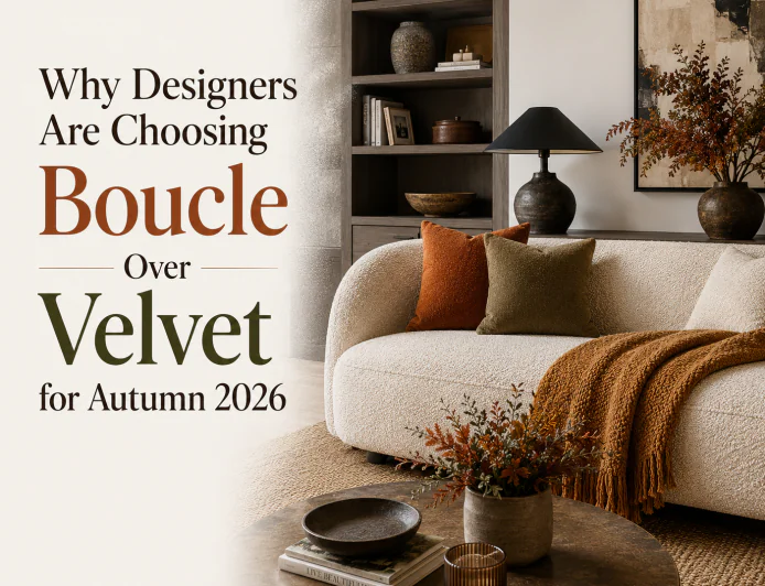 Why Designers Are Choosing Boucle Over Velvet for Autumn 2026
