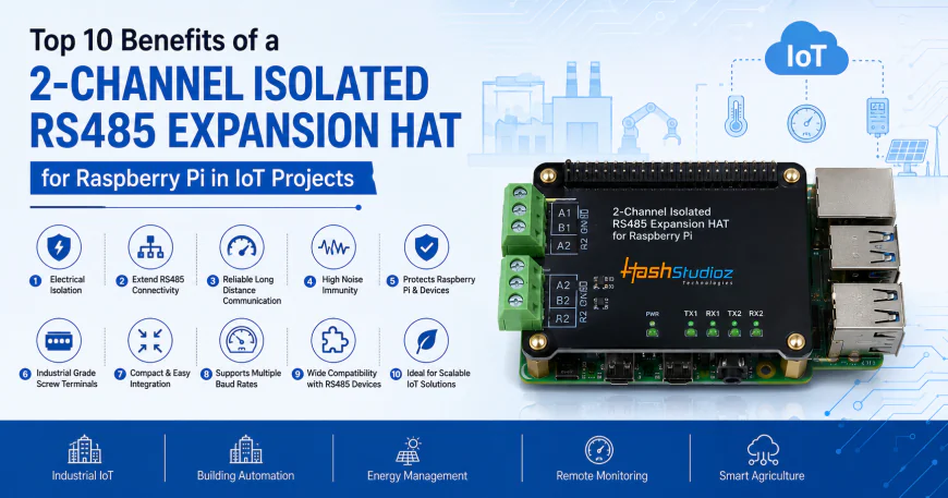 Top 10 Benefits of a 2-Channel Isolated RS485 Expansion HAT for Raspberry Pi in IoT Projects