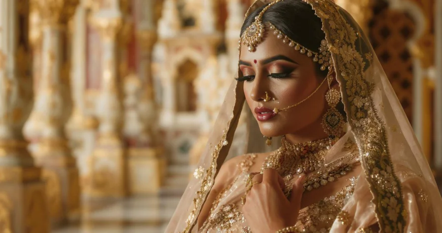 Seema Gujral Bridal Lehenga From Silk Threads – Luxury Bridal Fashion Experience