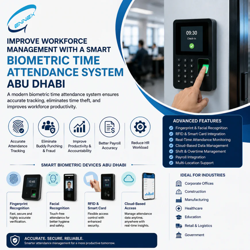 Improve Workforce Management with a Smart Biometric Time Attendance System Abu Dhabi