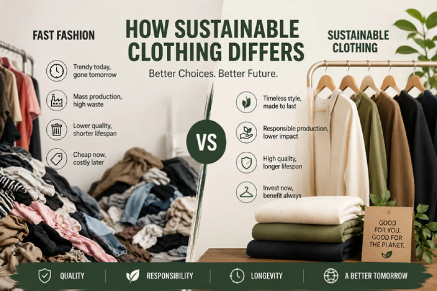 How Sustainable Clothing Differs from Fast Fashion