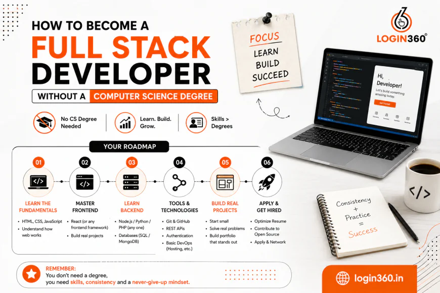 How to Become a Full Stack Developer Without a Computer Science Degree